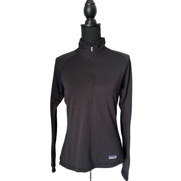 Patagonia Black Polartec Pullover Sz M - Picture 1 of 8
